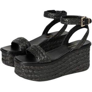 Michael Kors Sandra Straw Platform Sandals